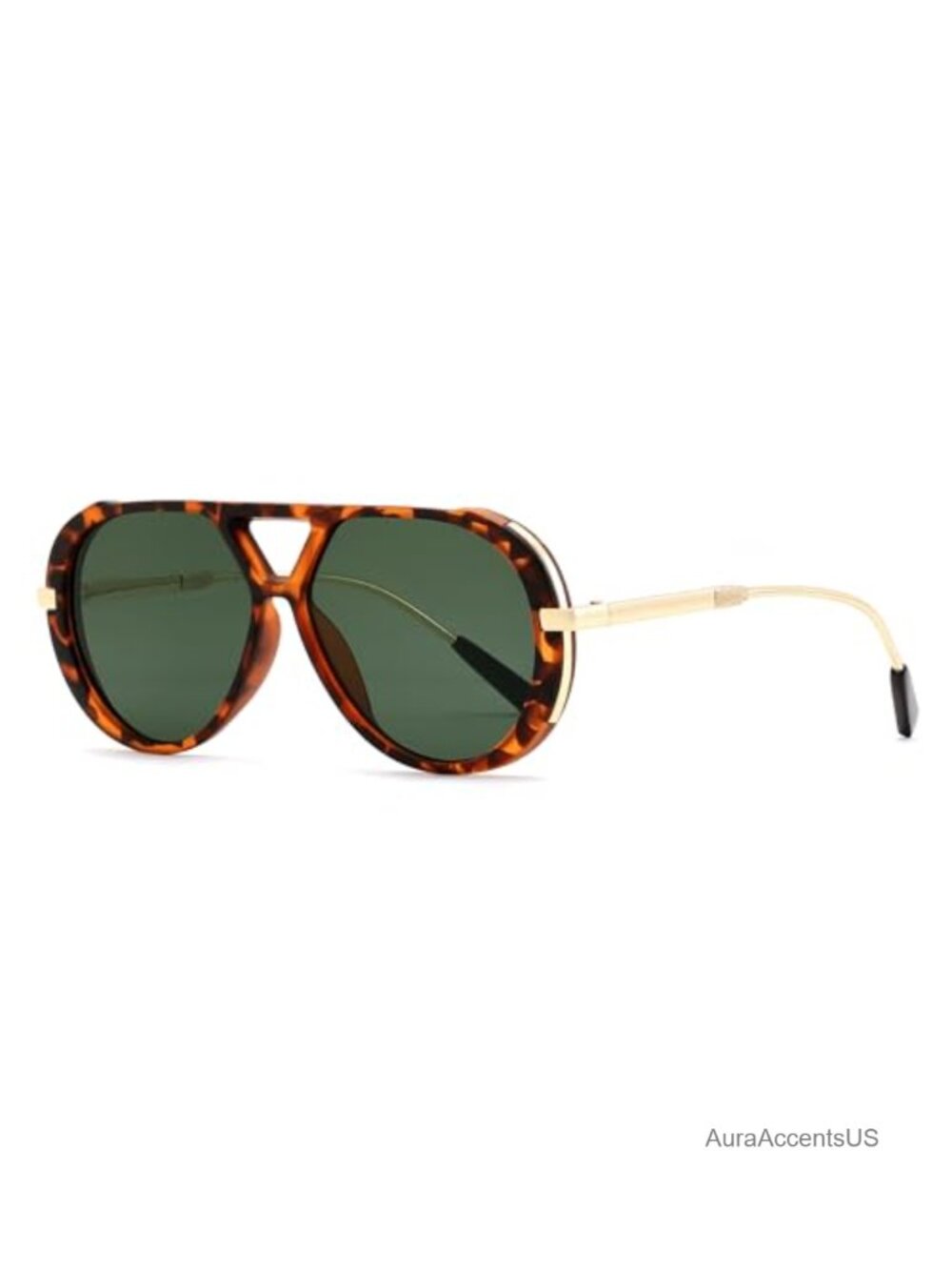 Retro Gold Metal Aviator Sunglasses UV400 Full Frame